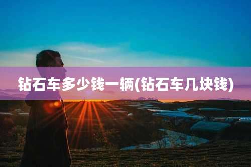 钻石车多少钱一辆(钻石车几块钱)