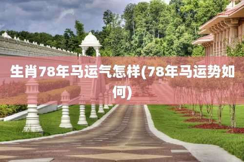生肖78年马运气怎样(78年马运势如何)