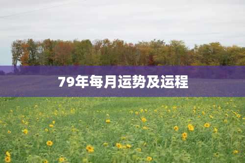 79年每月运势及运程