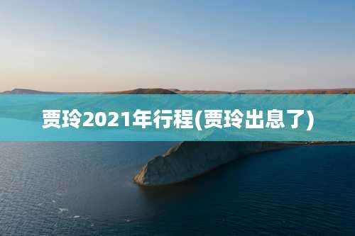 贾玲2021年行程(贾玲出息了)