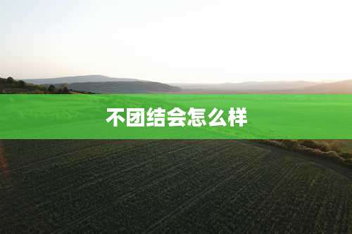 不团结会怎么样