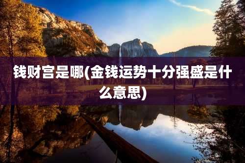 钱财宫是哪(金钱运势十分强盛是什么意思)