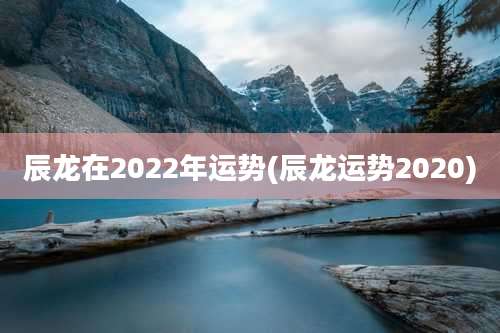 辰龙在2022年运势(辰龙运势2020)