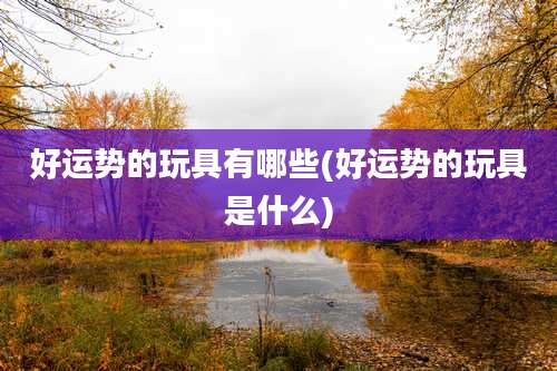 好运势的玩具有哪些(好运势的玩具是什么)