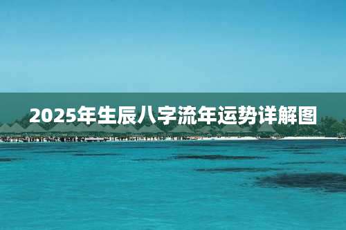 2025年生辰八字流年运势详解图
