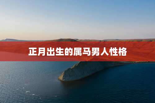 正月出生的属马男人性格