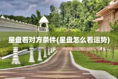星盘看对方条件(星盘怎么看运势)