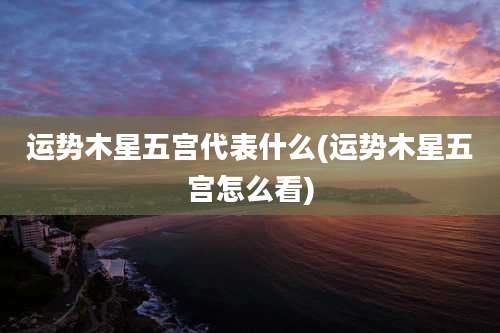运势木星五宫代表什么(运势木星五宫怎么看)