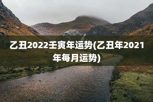 乙丑2022壬寅年运势(乙丑年2021年每月运势)