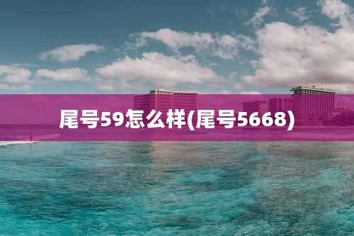 尾号59怎么样(尾号5668)