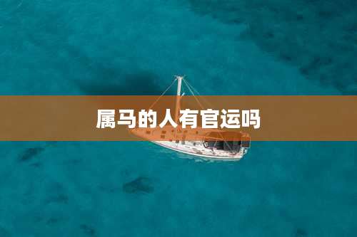 属马的人有官运吗