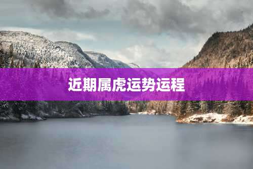 近期属虎运势运程