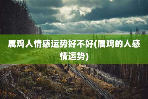 属鸡人情感运势好不好(属鸡的人感情运势)