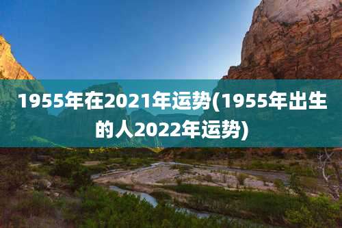 1955年在2021年运势(1955年出生的人2022年运势)