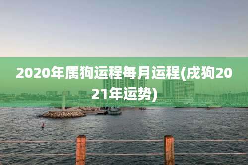 2020年属狗运程每月运程(戌狗2021年运势)