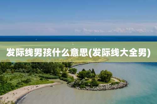 发际线男孩什么意思(发际线大全男)