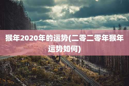 猴年2020年的运势(二零二零年猴年运势如何)