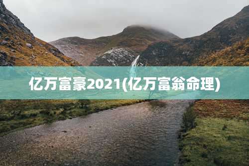 亿万富豪2021(亿万富翁命理)