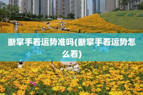 断掌手看运势准吗(断掌手看运势怎么看)