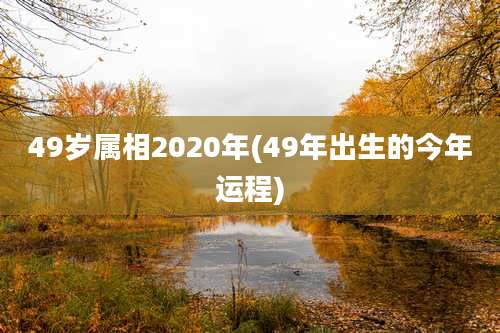 49岁属相2020年(49年出生的今年运程)