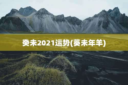 癸未2021运势(葵未年羊)