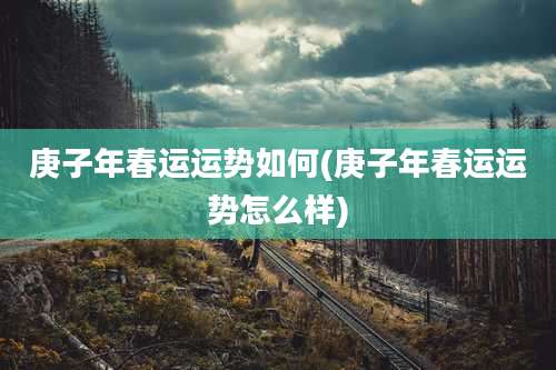 庚子年春运运势如何(庚子年春运运势怎么样)