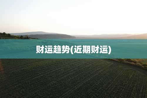 财运趋势(近期财运)
