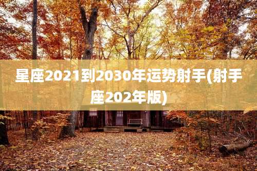 星座2021到2030年运势射手(射手座202年版)
