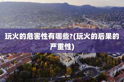 玩火的危害性有哪些?(玩火的后果的严重性)