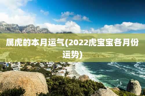 属虎的本月运气(2022虎宝宝各月份运势)