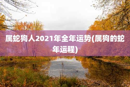 属蛇狗人2021年全年运势(属狗的蛇年运程)