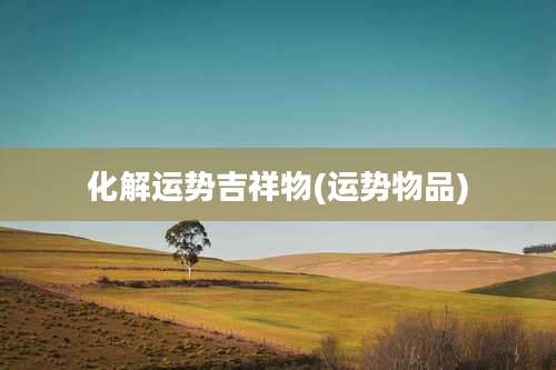 化解运势吉祥物(运势物品)