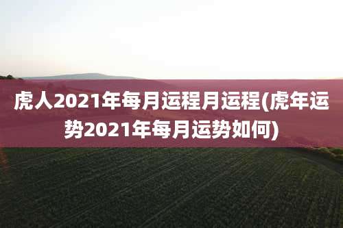 虎人2021年每月运程月运程(虎年运势2021年每月运势如何)