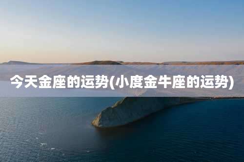 今天金座的运势(小度金牛座的运势)