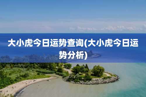 大小虎今日运势查询(大小虎今日运势分析)