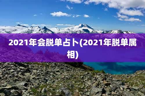 2021年会脱单占卜(2021年脱单属相)