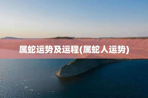 属蛇运势及运程(属蛇人运势)