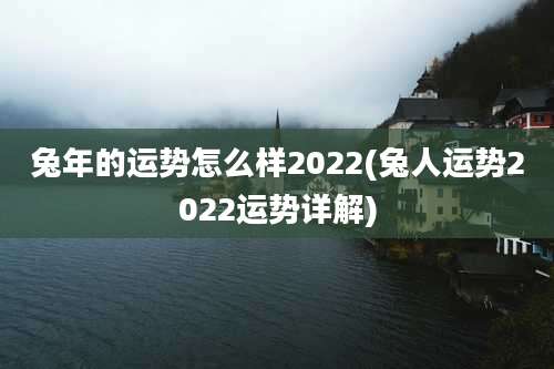 兔年的运势怎么样2022(兔人运势2022运势详解)