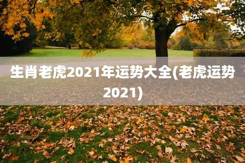 生肖老虎2021年运势大全(老虎运势2021)