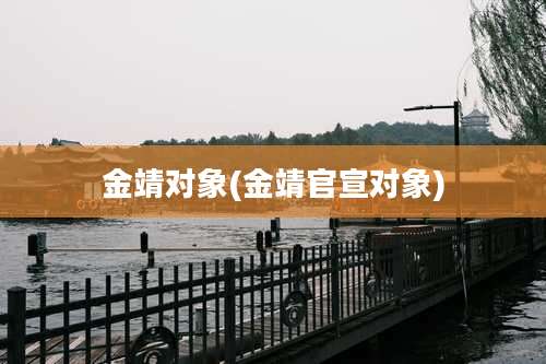 金靖对象(金靖官宣对象)