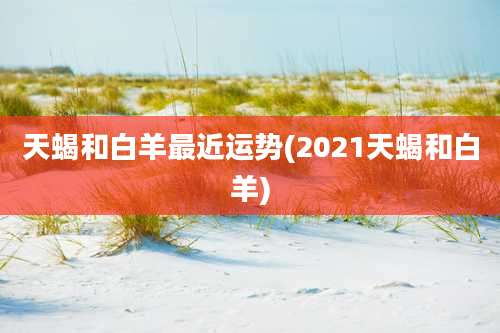 天蝎和白羊最近运势(2021天蝎和白羊)