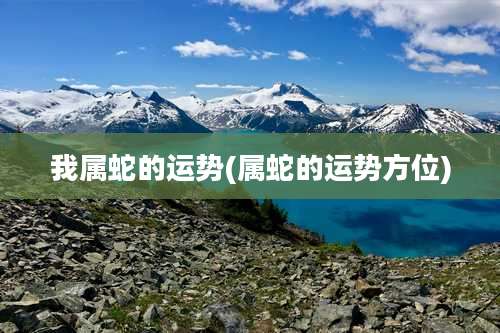 我属蛇的运势(属蛇的运势方位)