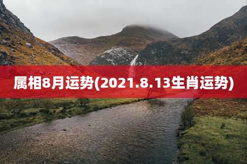属相8月运势(2021.8.13生肖运势)