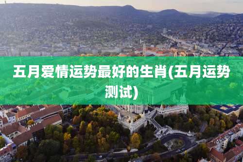 五月爱情运势最好的生肖(五月运势测试)