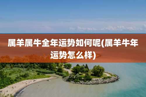 属羊属牛全年运势如何呢(属羊牛年运势怎么样)