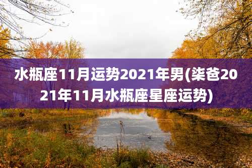 水瓶座11月运势2021年男(柒爸2021年11月水瓶座星座运势)