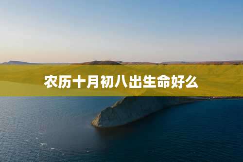 农历十月初八出生命好么