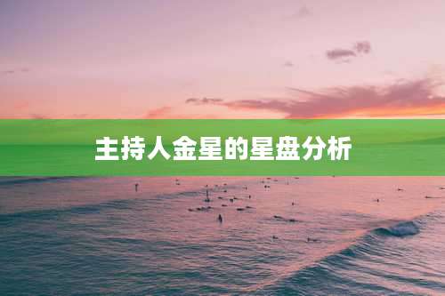主持人金星的星盘分析