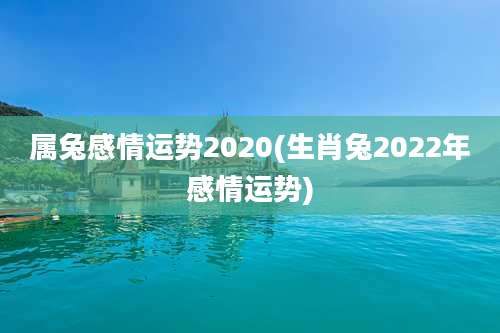 属兔感情运势2020(生肖兔2022年感情运势)