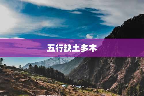 五行缺土多木
